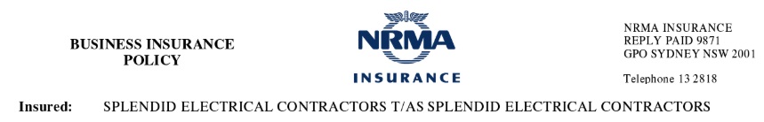 NRMA Public Liability Insurance